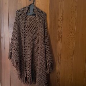 Handmade Brown Knit Women's Sweater